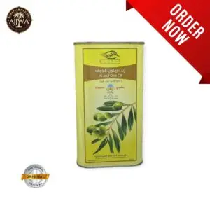 Organic Al Jouf Olive Oil – Cold Pressed Extra Virgin (500ml / 1L)-ajwafrommadinah
